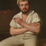 Christen Købke – Bäckermeister P. Ryder 1848 | Giclée Kunstdruck gerahmt