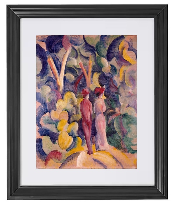 Paar auf dem Waldweg – 1913