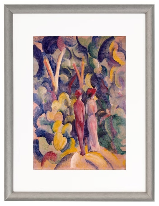 Paar auf dem Waldweg – 1913