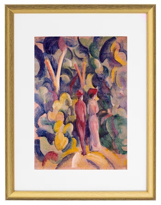 Paar auf dem Waldweg – 1913