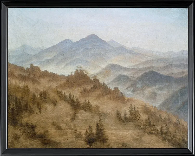 Berge im aufsteigenden Nebel - 1835