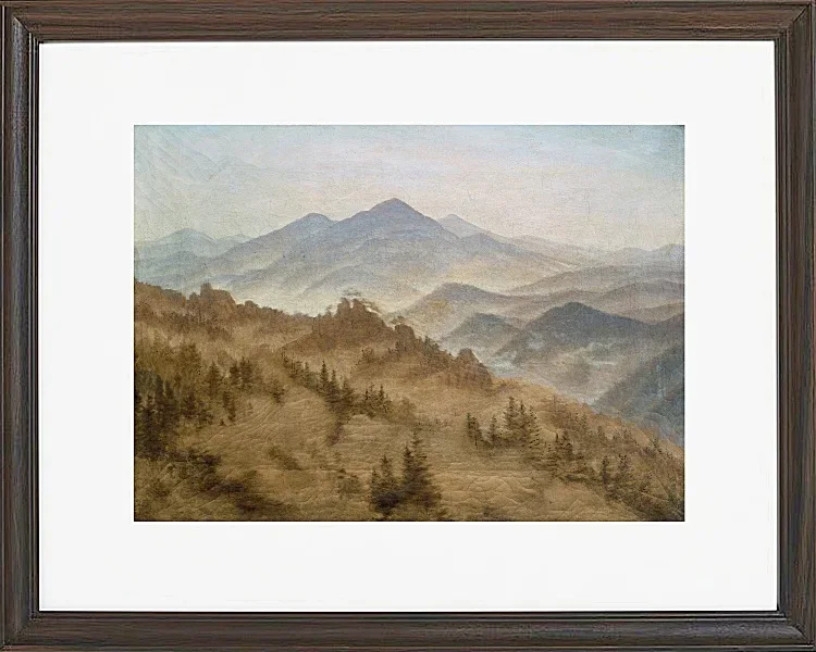 Berge im aufsteigenden Nebel - 1835