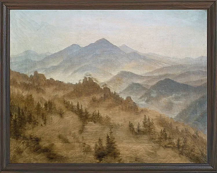 Berge im aufsteigenden Nebel - 1835