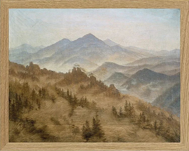 Berge im aufsteigenden Nebel - 1835