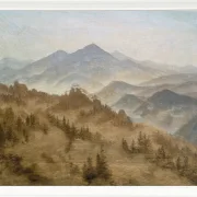 Berge im aufsteigenden Nebel - 1835