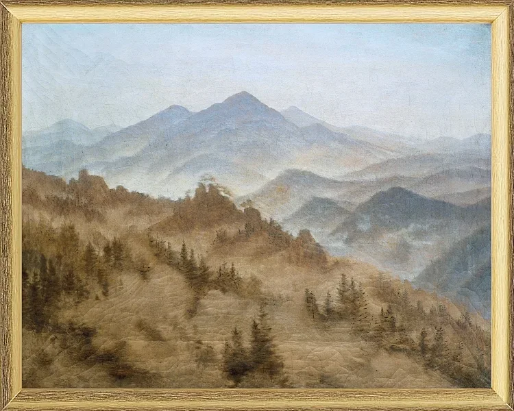 Berge im aufsteigenden Nebel - 1835