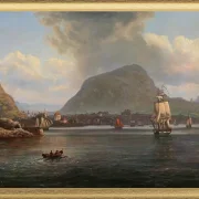 Bergen von der nördlichen Bucht aus gesehen - 1836