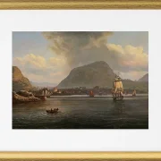 Bergen von der nördlichen Bucht aus gesehen - 1836