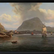 Bergen von der nördlichen Bucht aus gesehen - 1836