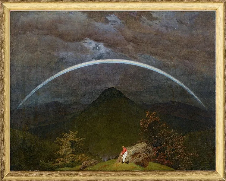 Berglandschaft mit Regenbogen  - 1809