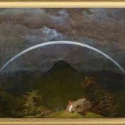 Berglandschaft mit Regenbogen  - 1809