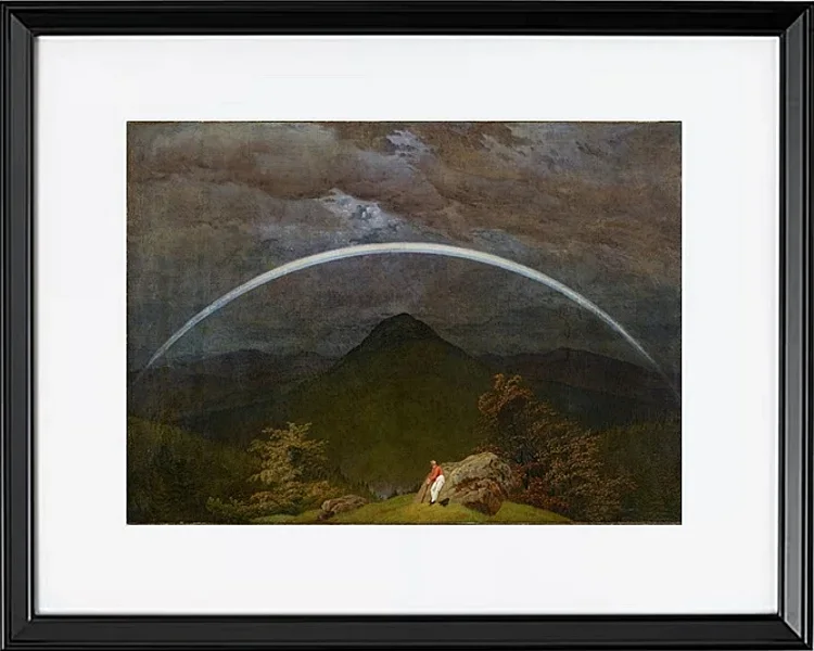 Berglandschaft mit Regenbogen  - 1809