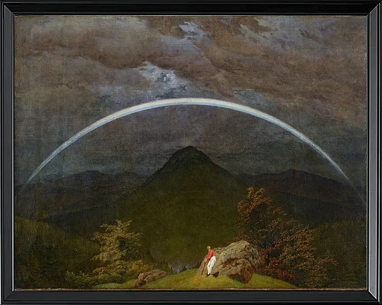 Berglandschaft mit Regenbogen  - 1809