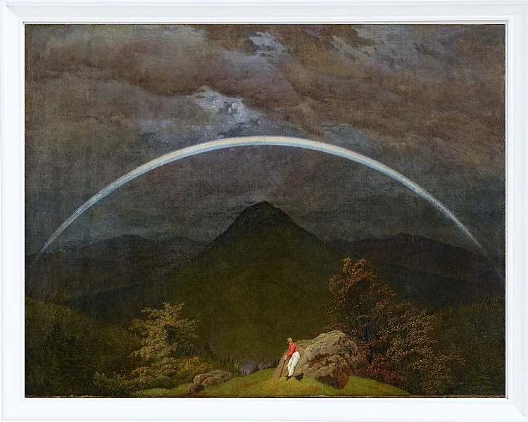 Berglandschaft mit Regenbogen  - 1809