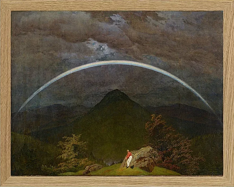 Berglandschaft mit Regenbogen  - 1809