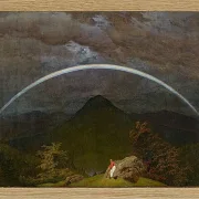 Berglandschaft mit Regenbogen  - 1809