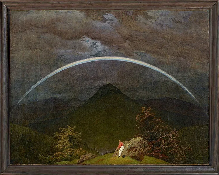 Berglandschaft mit Regenbogen  - 1809