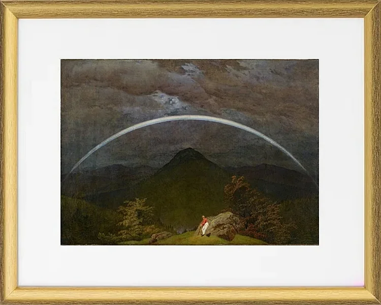 Berglandschaft mit Regenbogen  - 1809