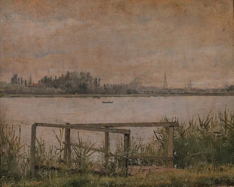 Blick auf Kopenhagen von Dosseringen aus - 1835
