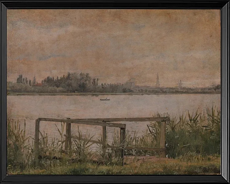 Blick auf Kopenhagen von Dosseringen aus - 1835