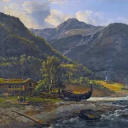 Blick auf Skjolden in Lyster - 1843