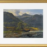 Blick auf Skjolden in Lyster - 1843