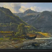 Blick auf Skjolden in Lyster - 1843