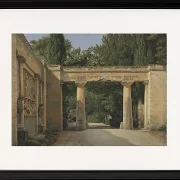 Blick auf den Garten der Villa Borghese in Rom - 1814