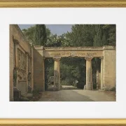 Blick auf den Garten der Villa Borghese in Rom - 1814