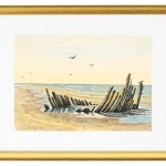 Wrack am Strand Nordstranden - 1832