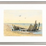 Wrack am Strand Nordstranden - 1832