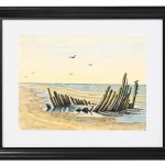 Wrack am Strand Nordstranden - 1832