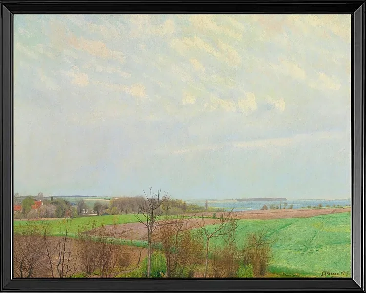 Blick auf den Roskilde Fjord, Vorfrühling - 1903