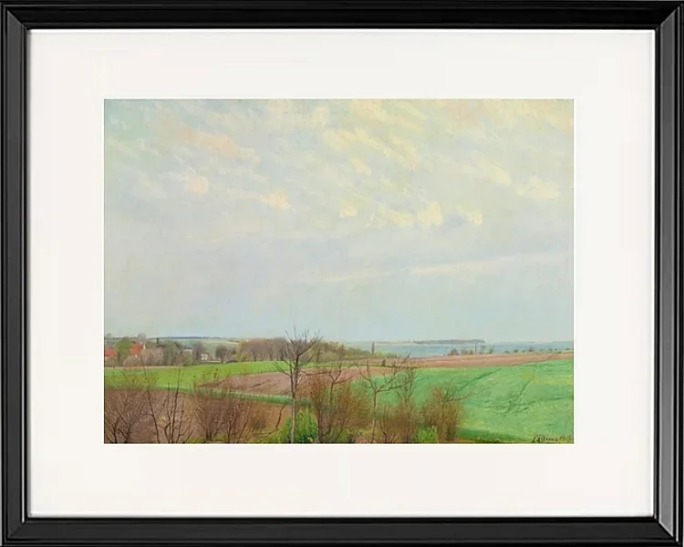 Blick auf den Roskilde Fjord, Vorfrühling - 1903