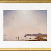 Blick auf den Roskilde-Fjord in der Nähe von Frederikssund, Seeland – 1849