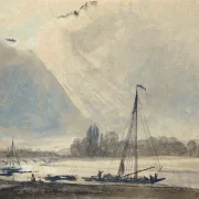 Blick auf die Elbe bei Dresden - 1824