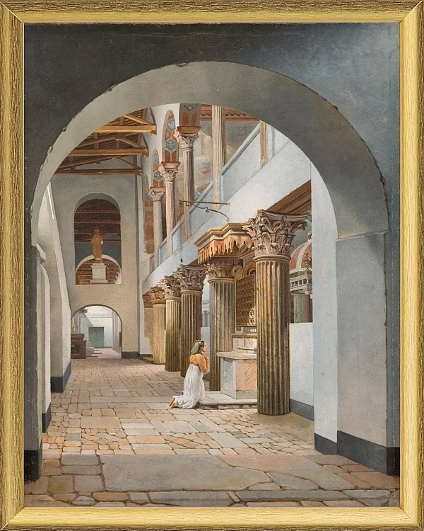 Blick auf die Kirche San Lorenzo außerhalb der Mauern – 1815