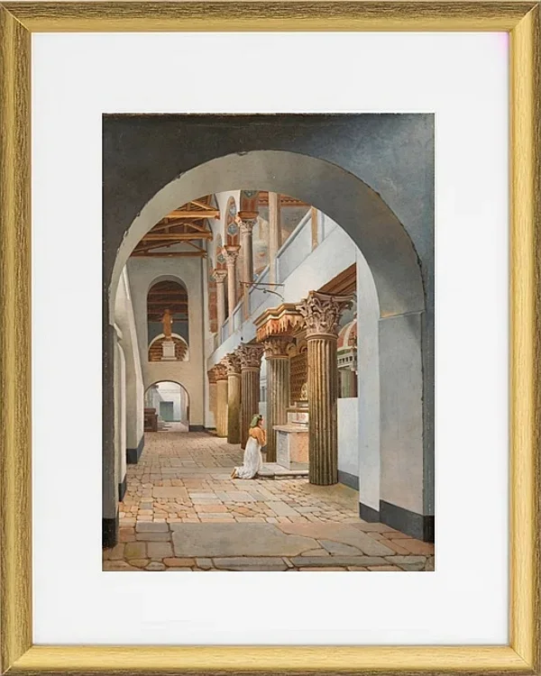 Blick auf die Kirche San Lorenzo außerhalb der Mauern – 1815