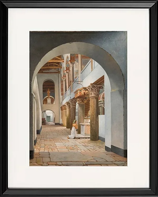 Blick auf die Kirche San Lorenzo außerhalb der Mauern – 1815