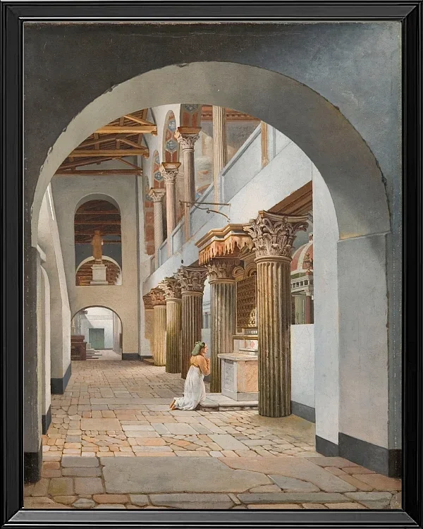 Blick auf die Kirche San Lorenzo außerhalb der Mauern – 1815