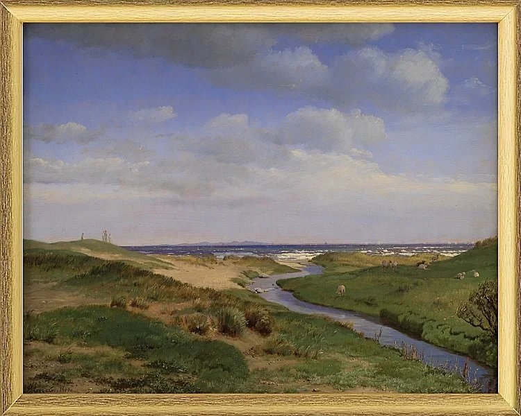 Blick auf die Nordküste Seelands bei Dronningmølle – 1843