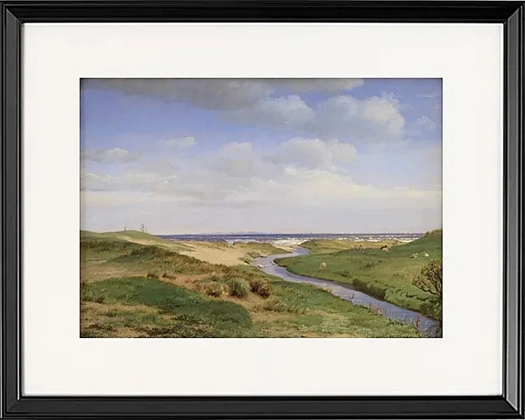 Blick auf die Nordküste Seelands bei Dronningmølle – 1843