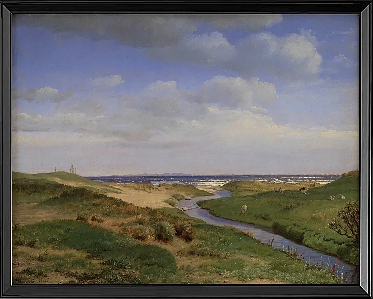 Blick auf die Nordküste Seelands bei Dronningmølle – 1843