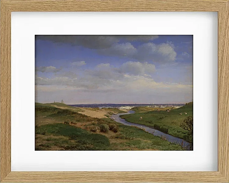 Blick auf die Nordküste Seelands bei Dronningmølle – 1843