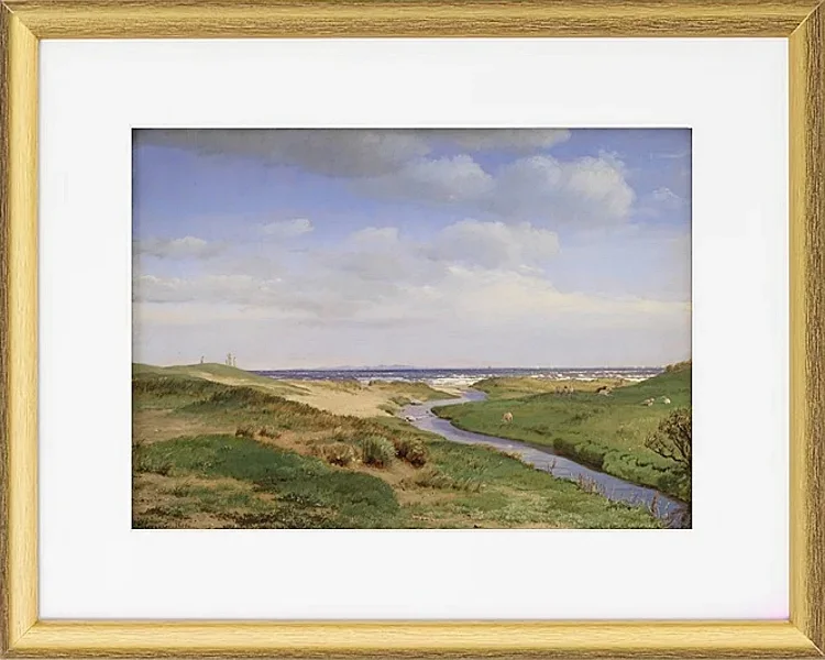 Blick auf die Nordküste Seelands bei Dronningmølle – 1843