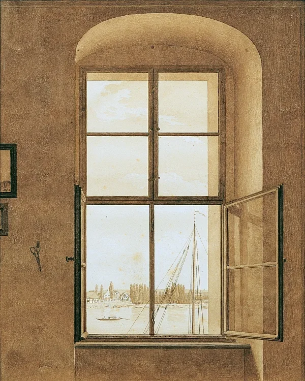 Blick aus dem Atelier des Künstlers - 1806