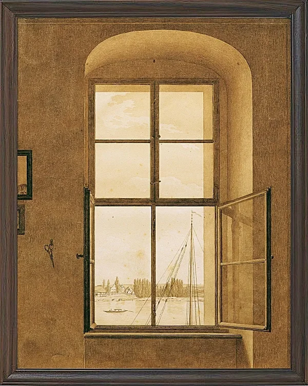 Blick aus dem Atelier des Künstlers - 1806