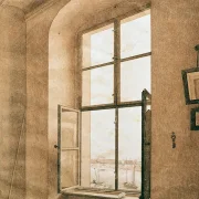 Blick aus dem Atelier des Künstlers in Dresden - 1805