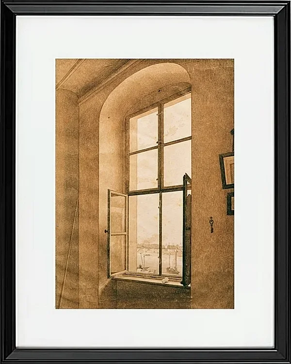 Blick aus dem Atelier des Künstlers in Dresden - 1805