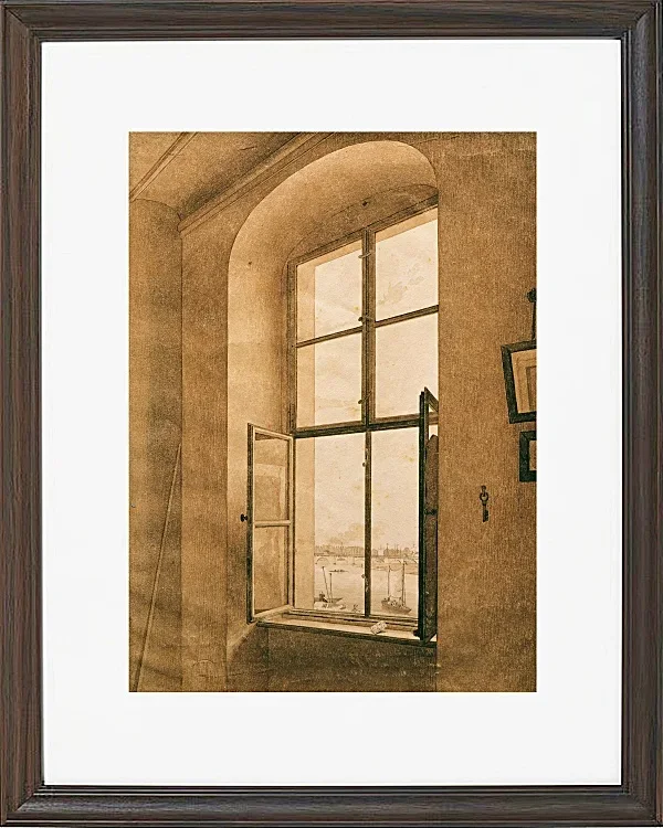 Blick aus dem Atelier des Künstlers in Dresden - 1805